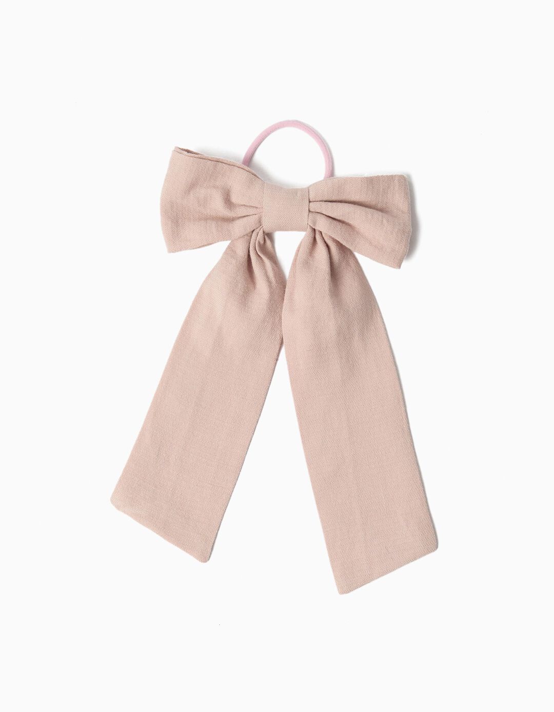 El&aacute;stico Com La&ccedil;o, Menina, Rosa Claro