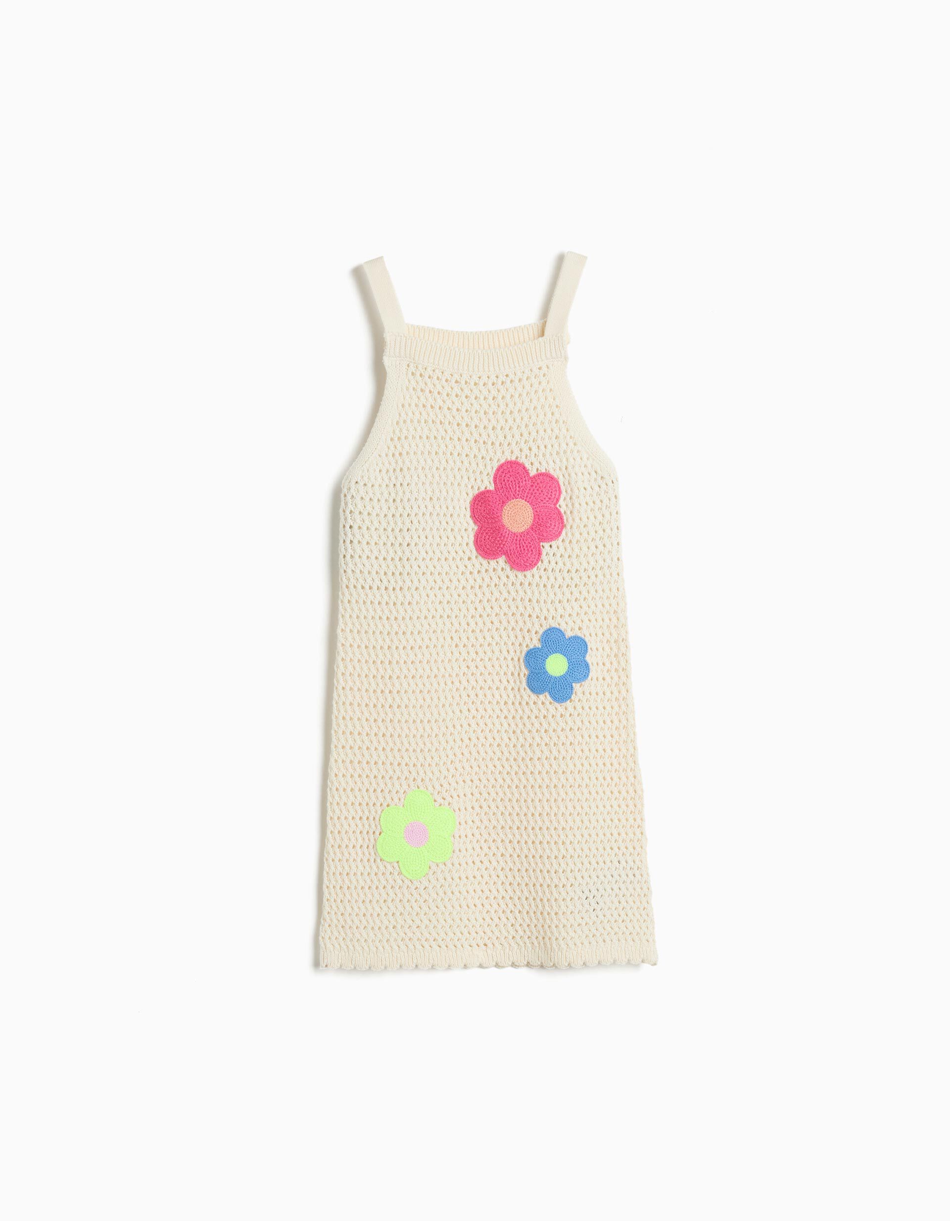 Comprar Online Vestido Crochet, Menina, Cru