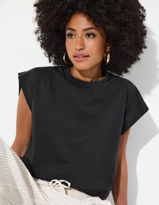 Comprar Online T-shirt, Mulher, Cinzento Escuro