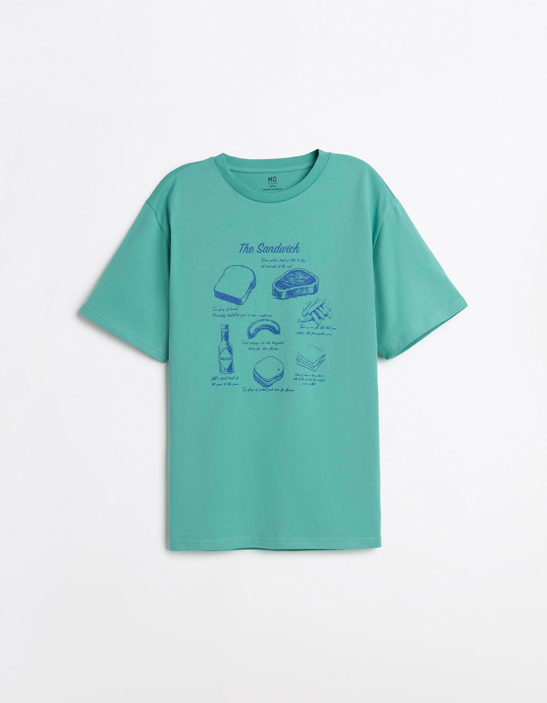 Comprar Online T-shirt Jersey, Homem, Verde Claro