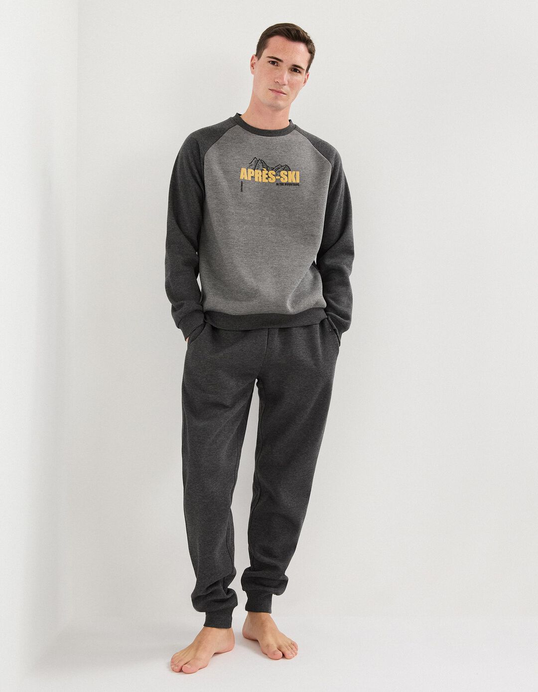 Pijama, Homem, Cinzento Escuro