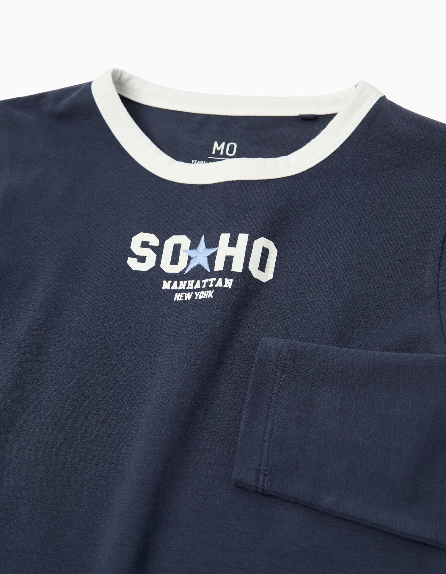 Comprar Online T-shirt de Manga Comprida, Menina, Azul Escuro