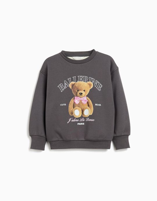 Comprar Online Sweatshirt de Felpa, Menina, Cinzento Escuro