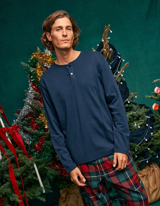 Comprar Online Pijama De Natal, Homem, Azul Escuro