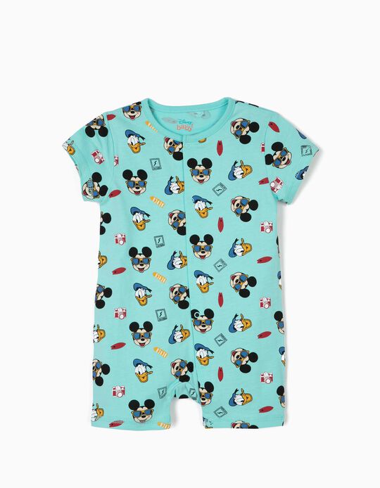 Babygrow para Beb&eacute; Menino 'Mickey & Donald', Azul