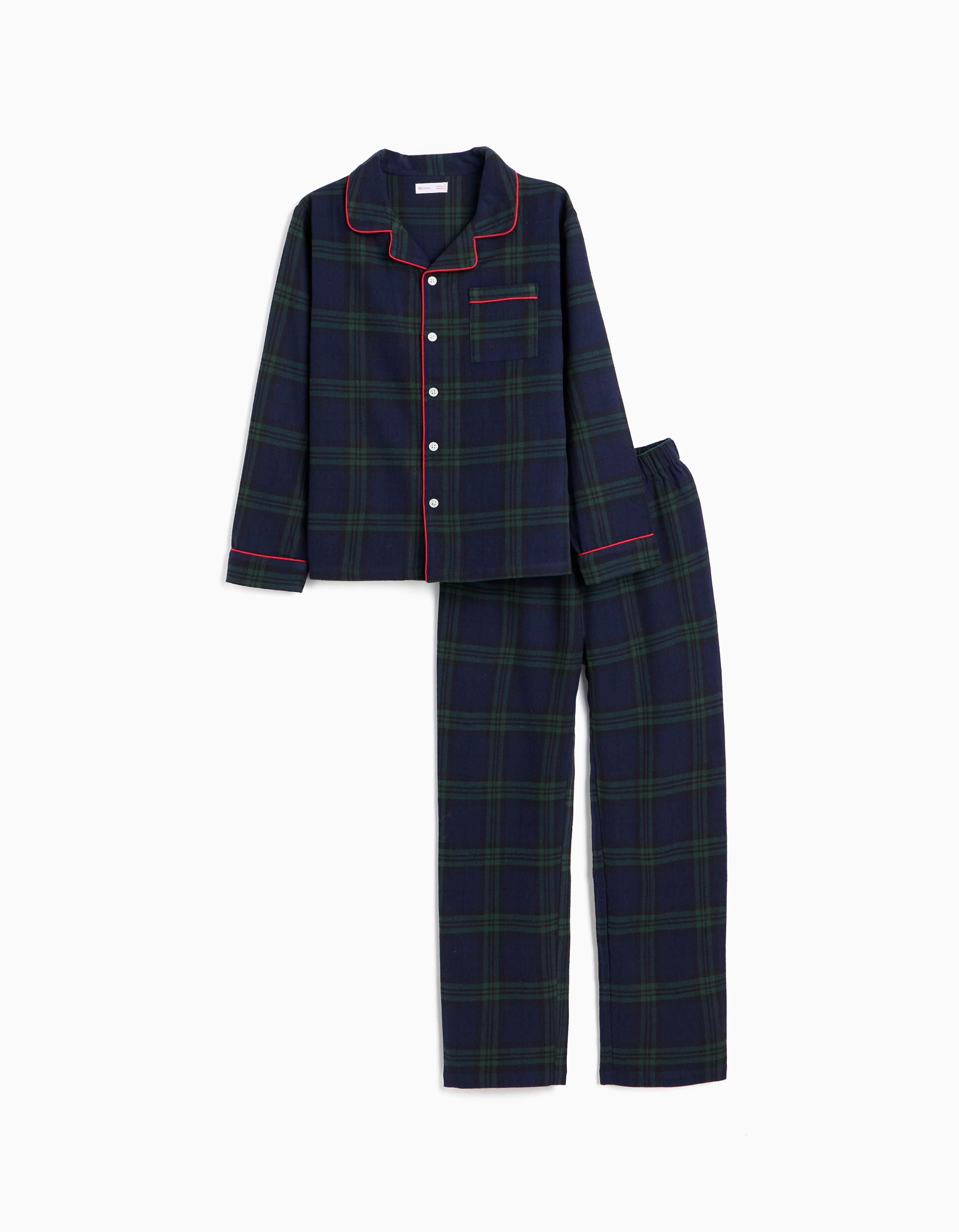 Comprar Online Pijama Em Flanela Natal, Menino, Azul Escuro