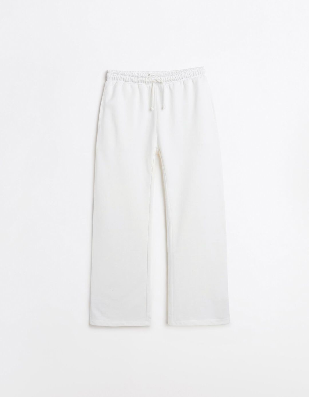 Cal&ccedil;as Jogging 'Wide Leg', Mulher, Bege Claro