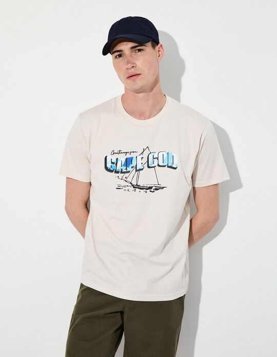 Comprar Online T-shirt, Homem, Bege