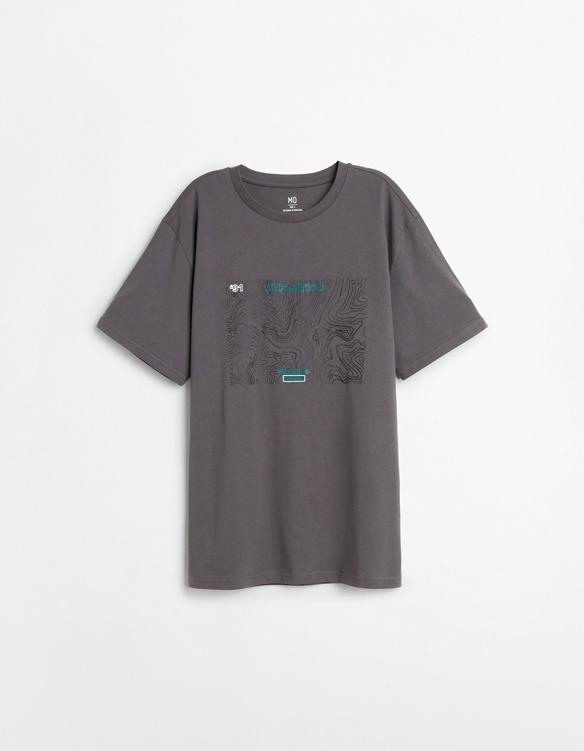 Comprar Online T-shirt, Homem, Cinzento Escuro