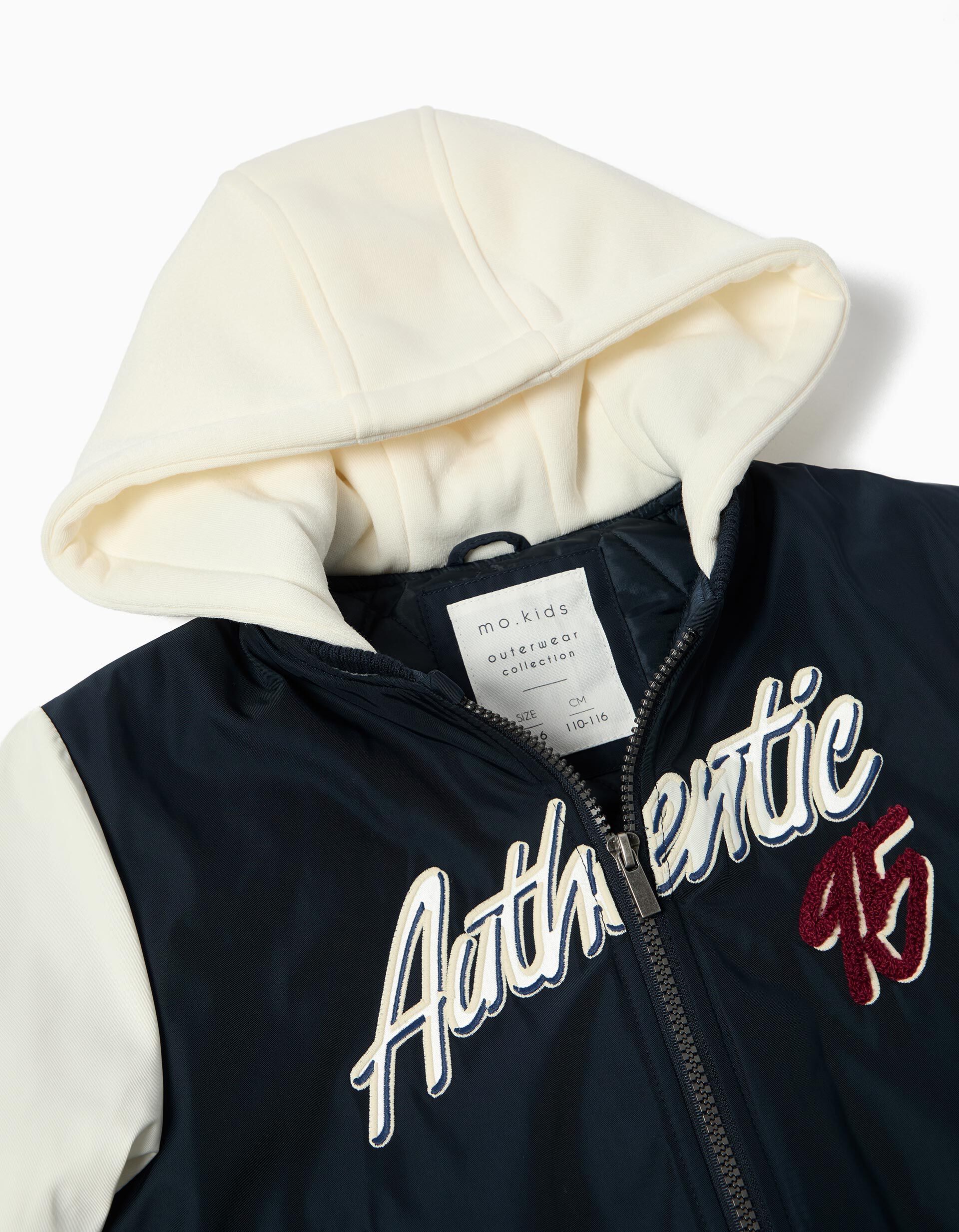 Comprar Online Casaco Bomber com Capuz, Menino, Azul Escuro