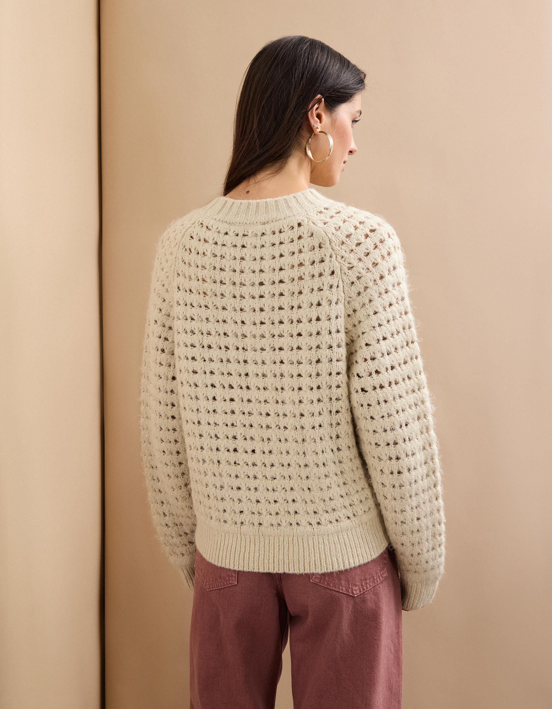 Comprar Online Camisola de Malha, Mulher, Bege Claro