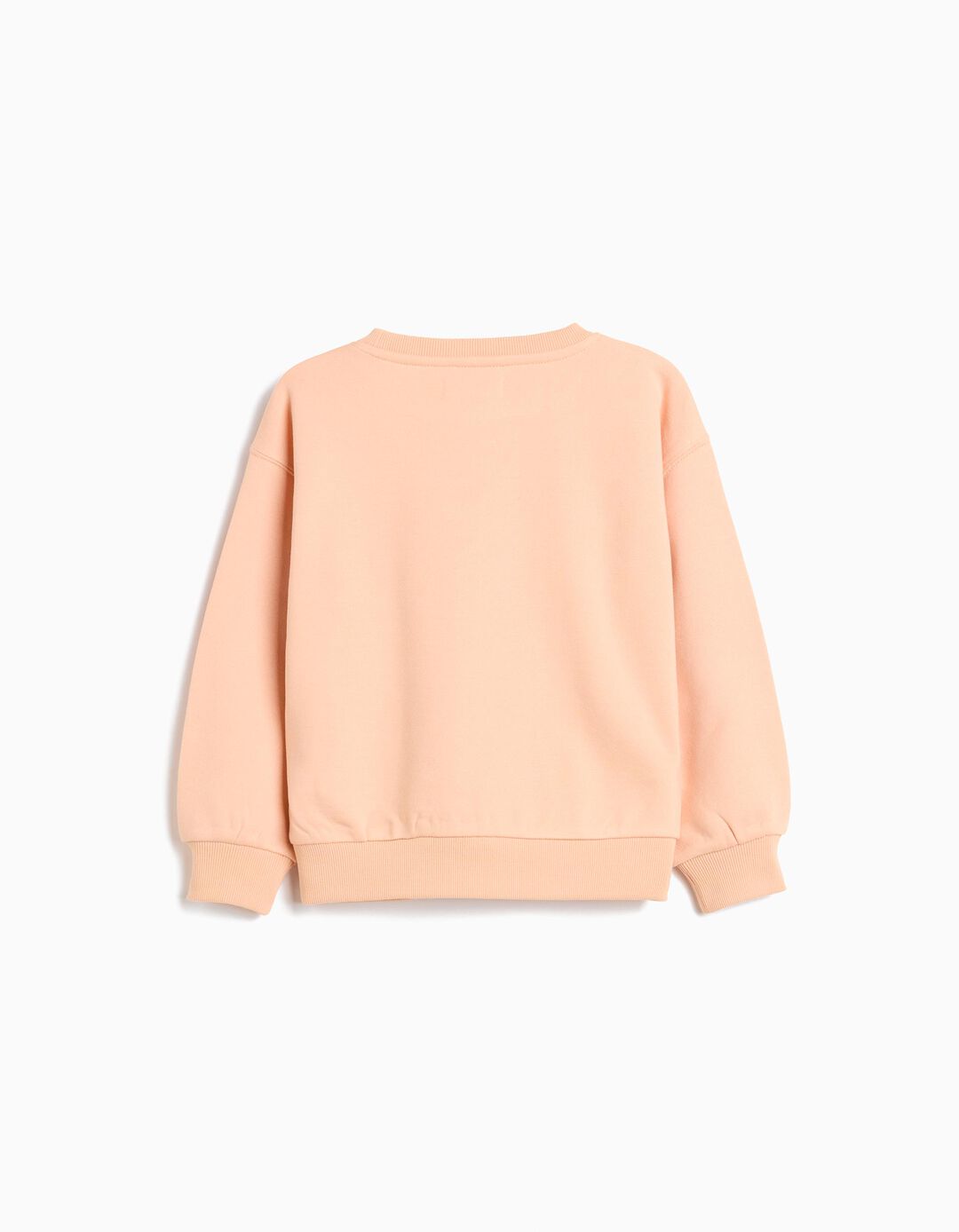 Sweatshirt de Felpa, Menina, Laranja Claro
