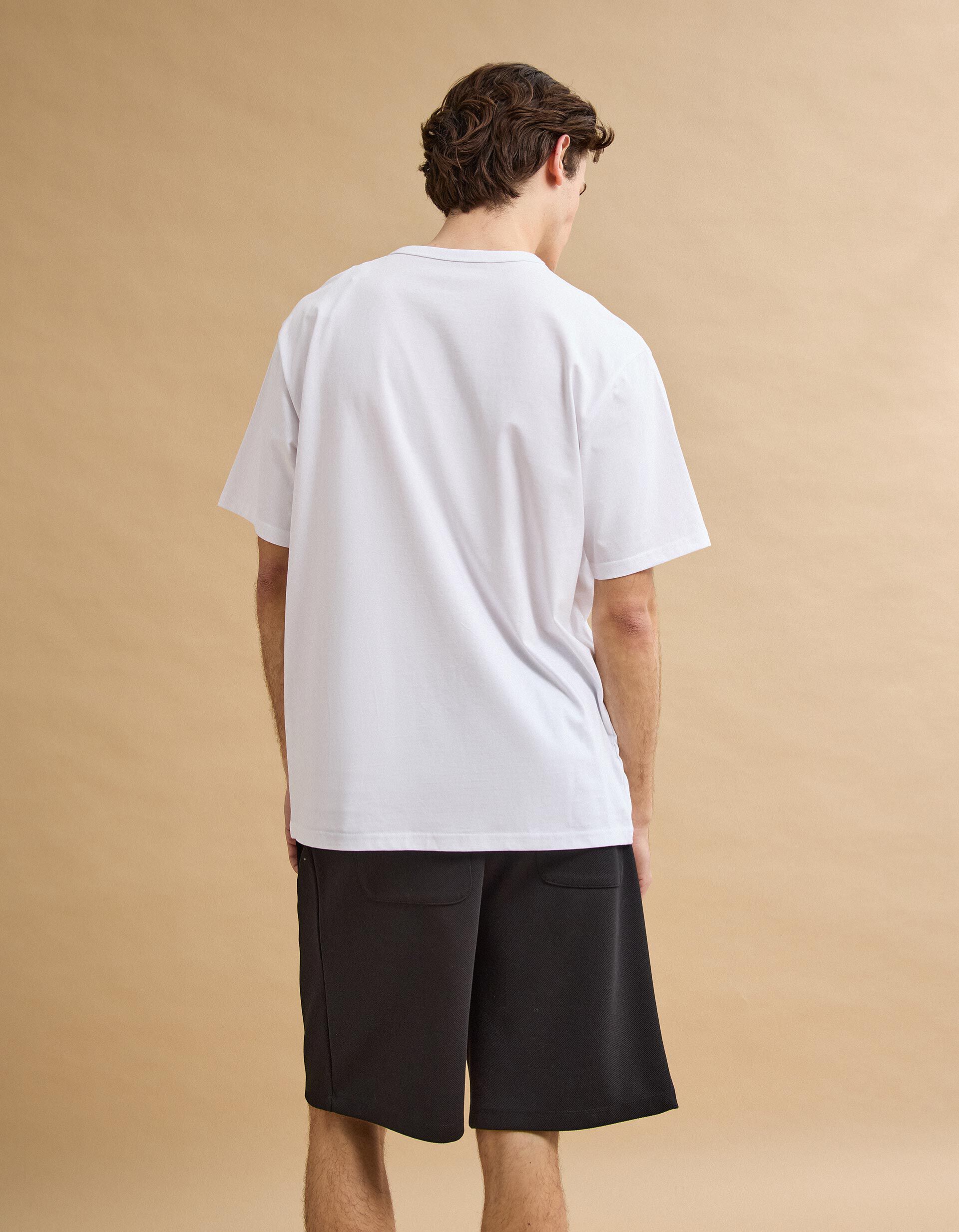 Comprar Online T-shirt Heavy Jersey Estampada, Homem, Branco