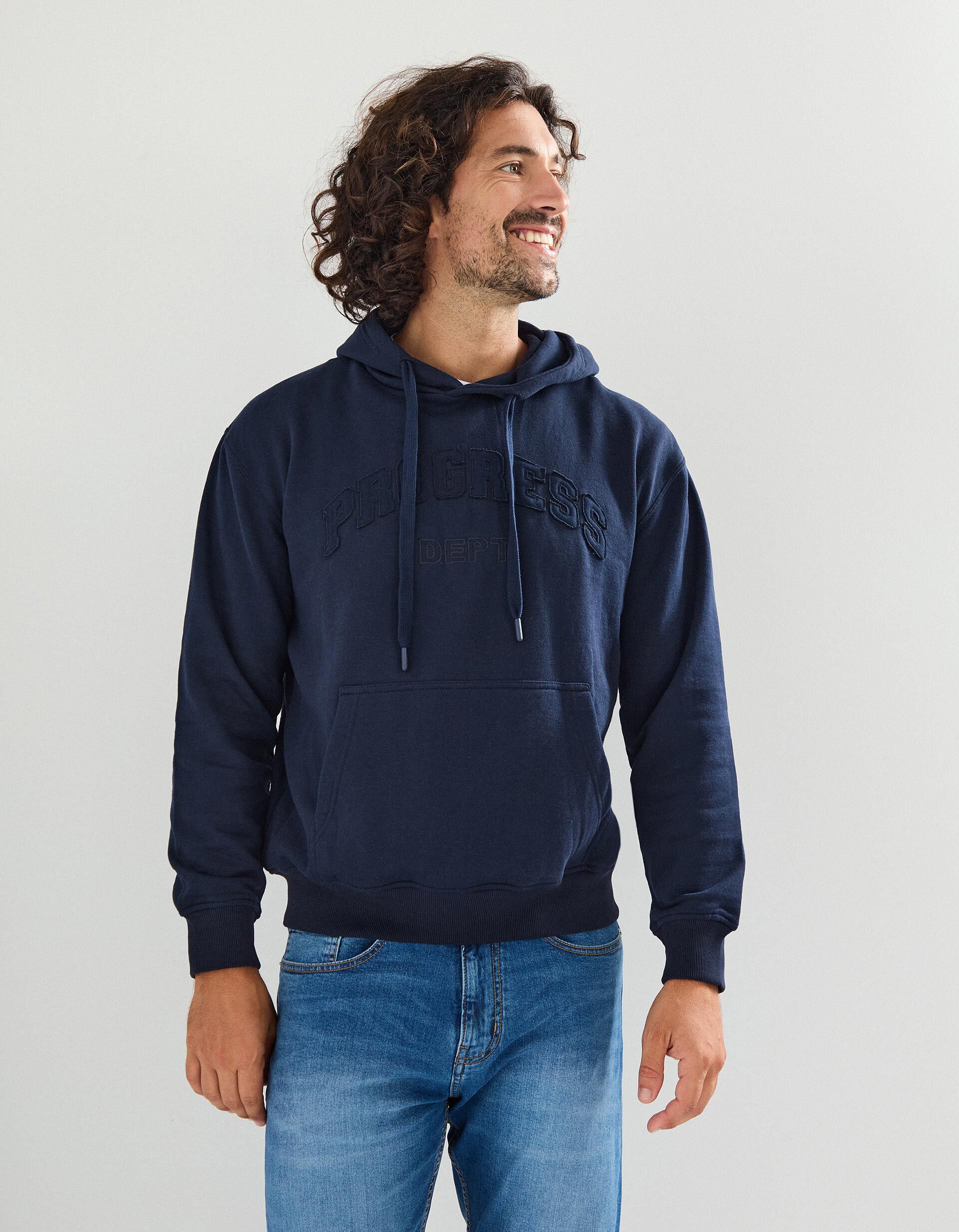 Comprar Online Sweatshirt Felpa com Capuz, Homem, Azul Escuro