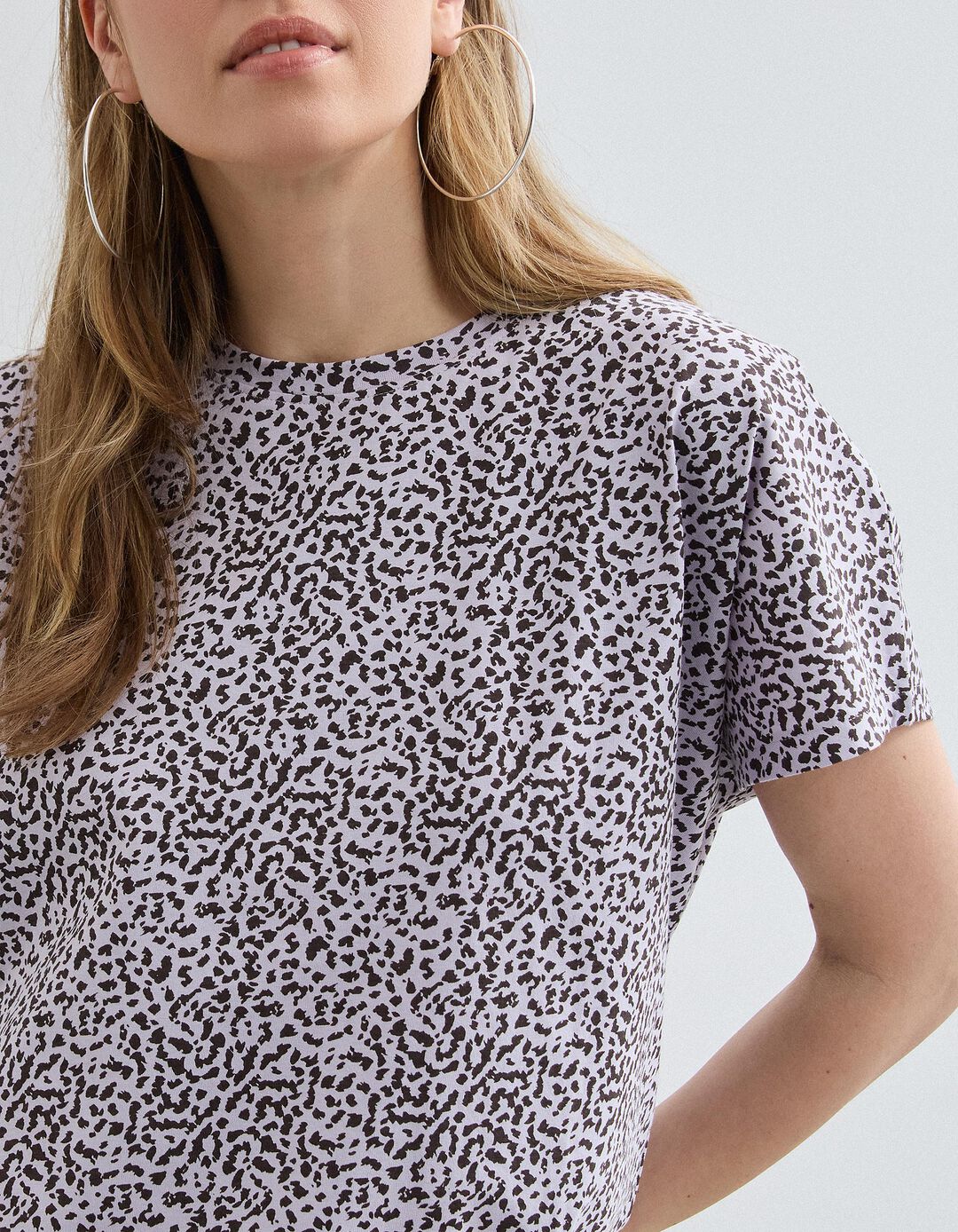 T-shirt Animal Print, Mulher, Roxo