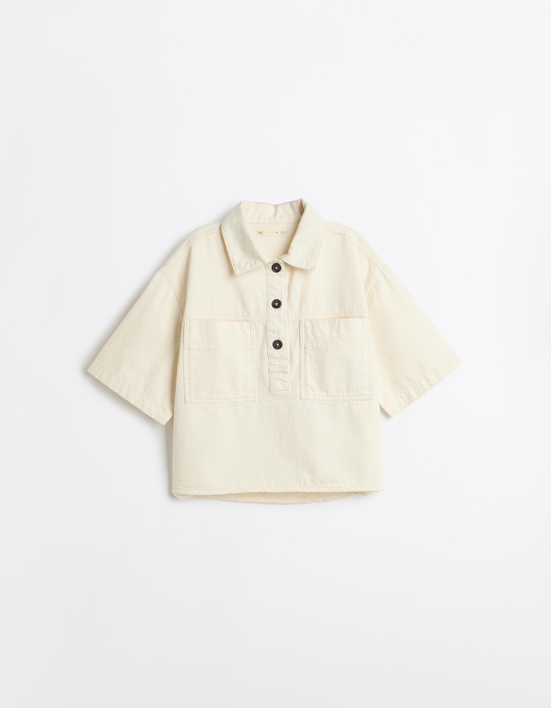 Comprar Online Camisa De Ganga Oversize, Mulher, Cru