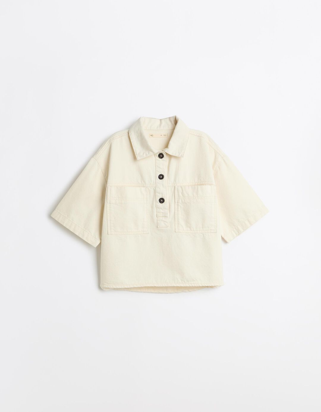 Camisa De Ganga Oversize, Mulher, Cru