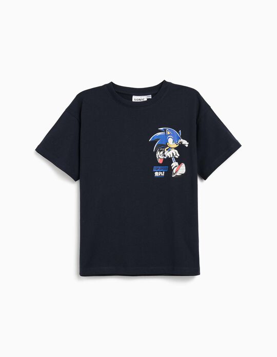 Comprar Online T-shirt 'Sonic', Menino, Azul Escuro