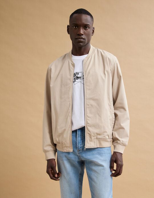 Comprar Online Casaco Bomber, Homem, Bege