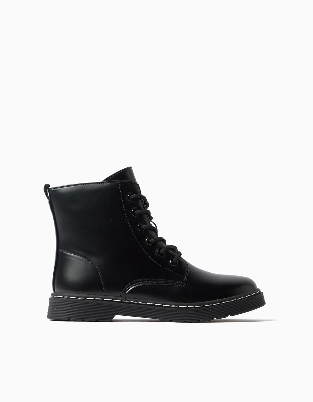 Botas Militares, Menina, Preto