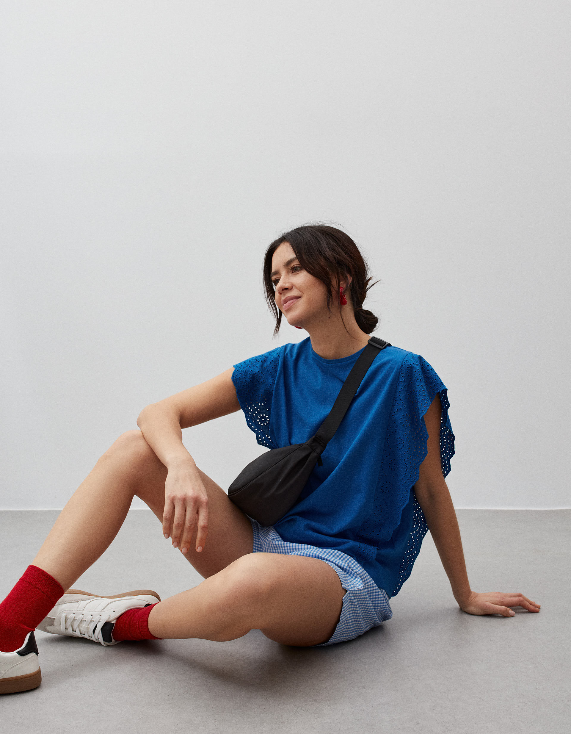 Comprar Online English Embroidered T-shirt, Woman, Dark Blue