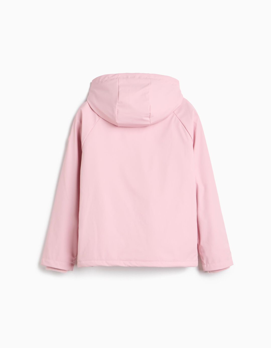 Parka Imperme&aacute;vel Com Capuz, Menina, Rosa