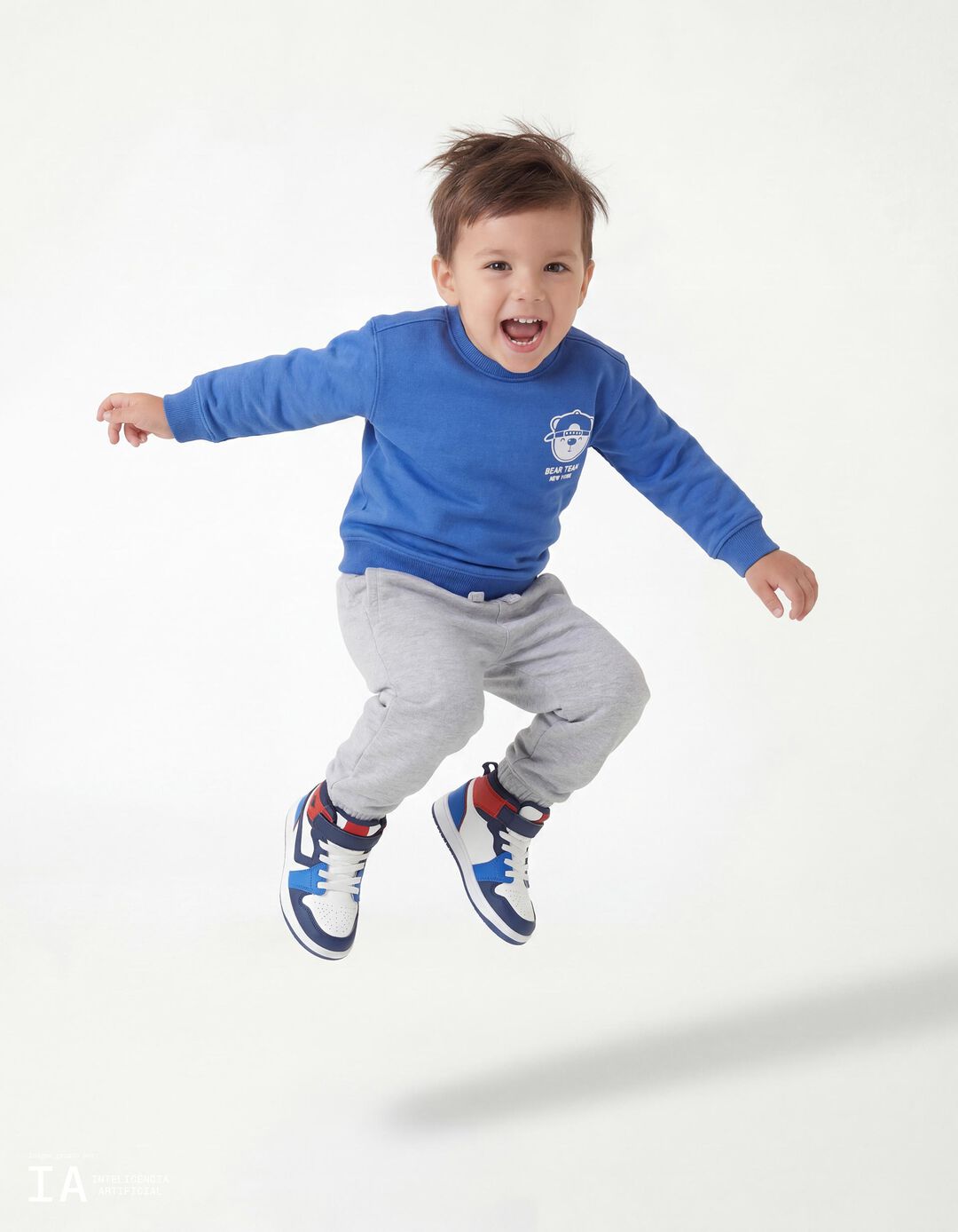 Sweatshirt de Felpa, Menino, Azul