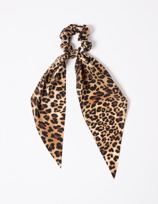 Comprar Online Elástico de Cabelo Animal Print, Mulher, Castanho