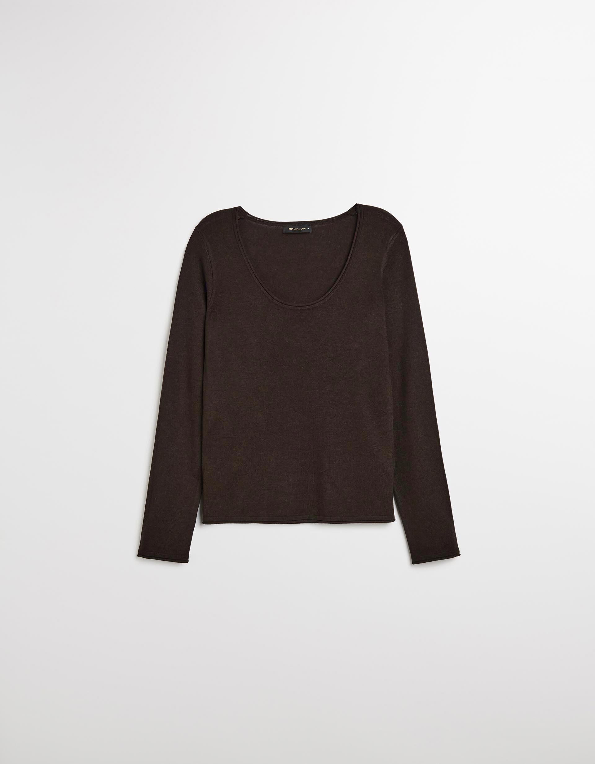 Comprar Online Camisola com Caxemira, Mulher, Castanho Escuro