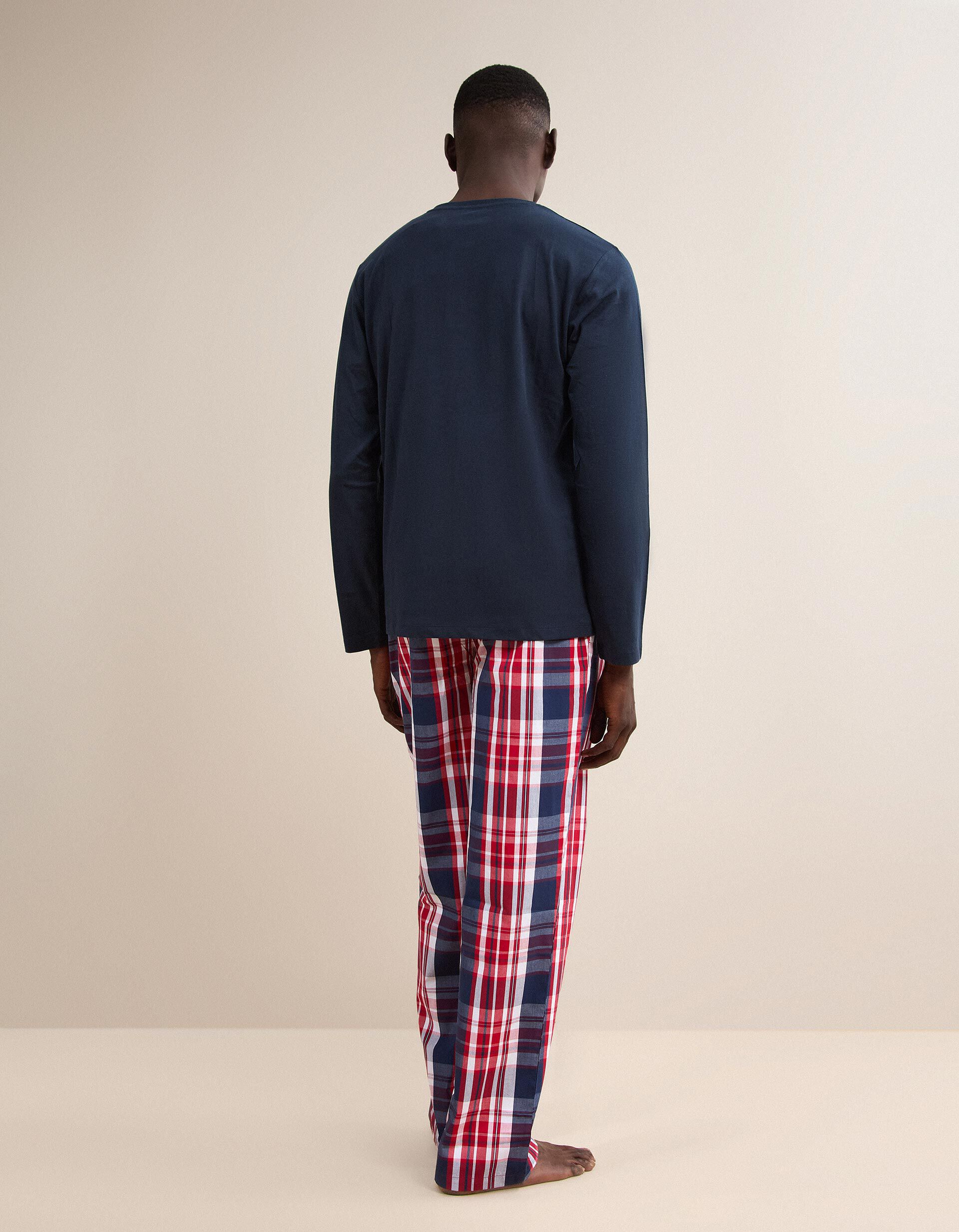 Comprar Online Pijama Xadrez, Homem, Azul Escuro