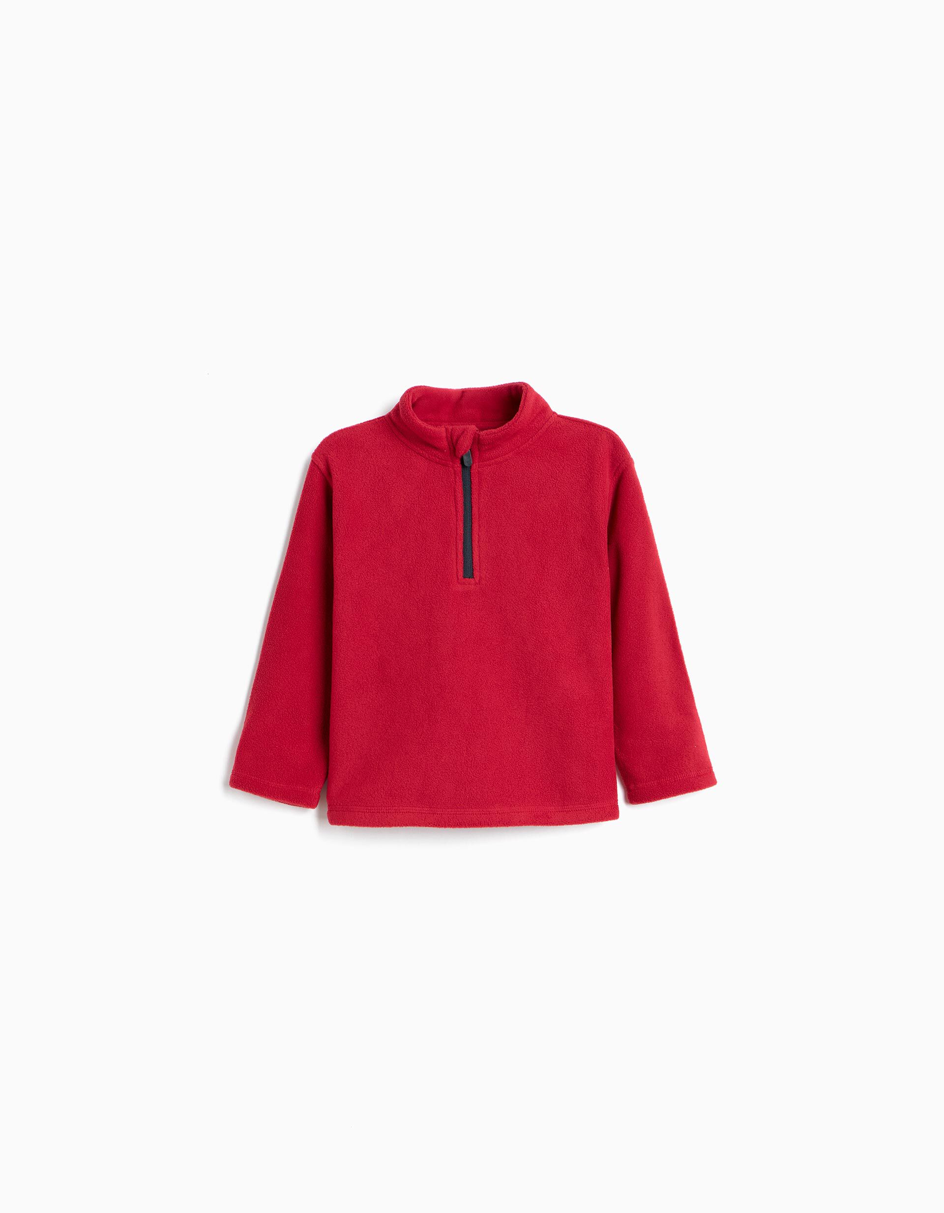Comprar Online Camisola Polar, Menino, Vermelho Escuro