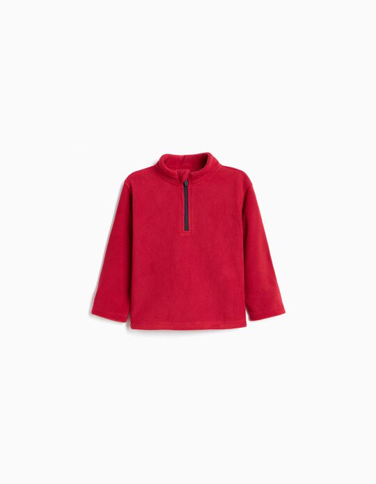 Comprar Online Camisola Polar, Menino, Vermelho Escuro