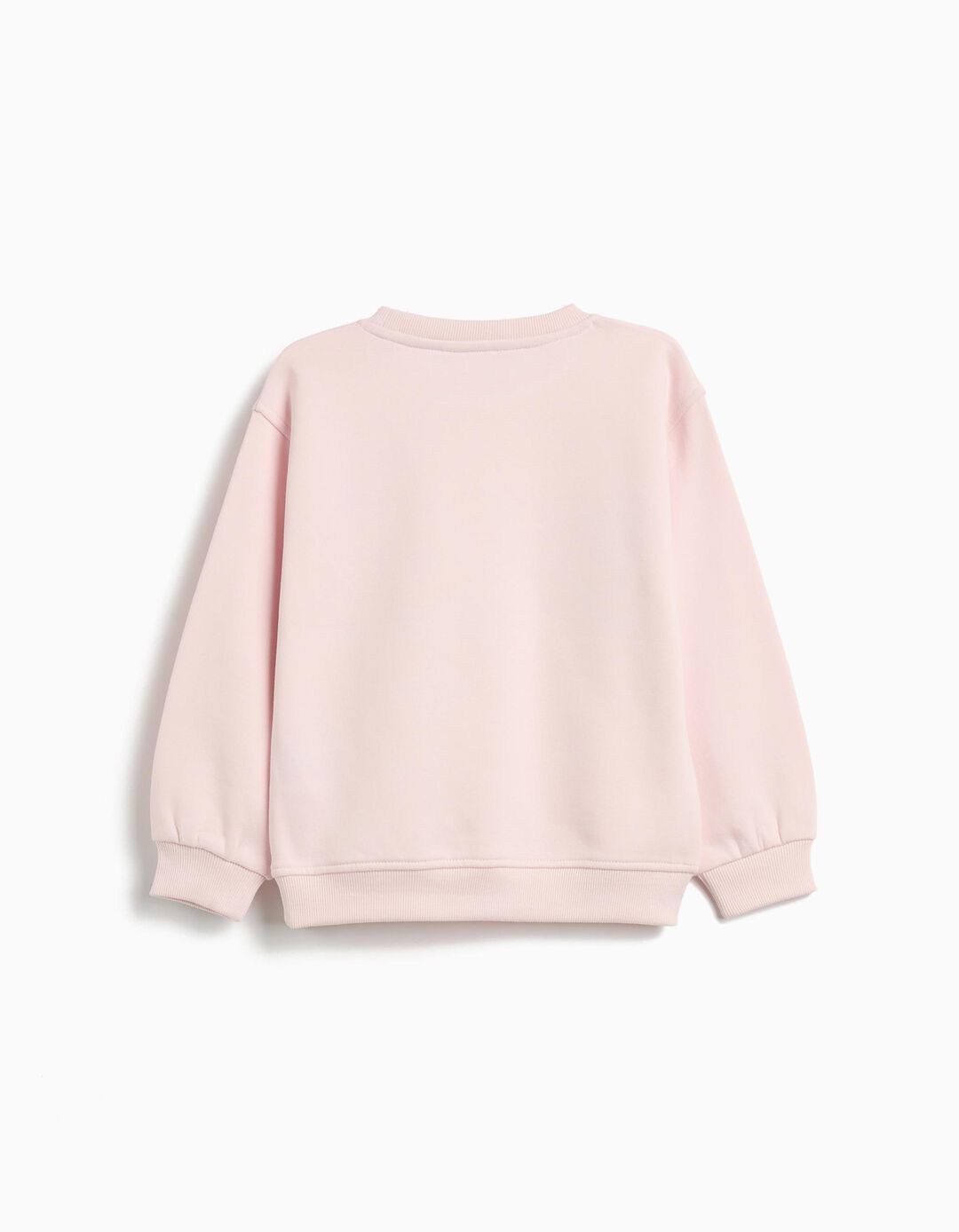 Sweatshirt de Felpa, Menina, Rosa Claro