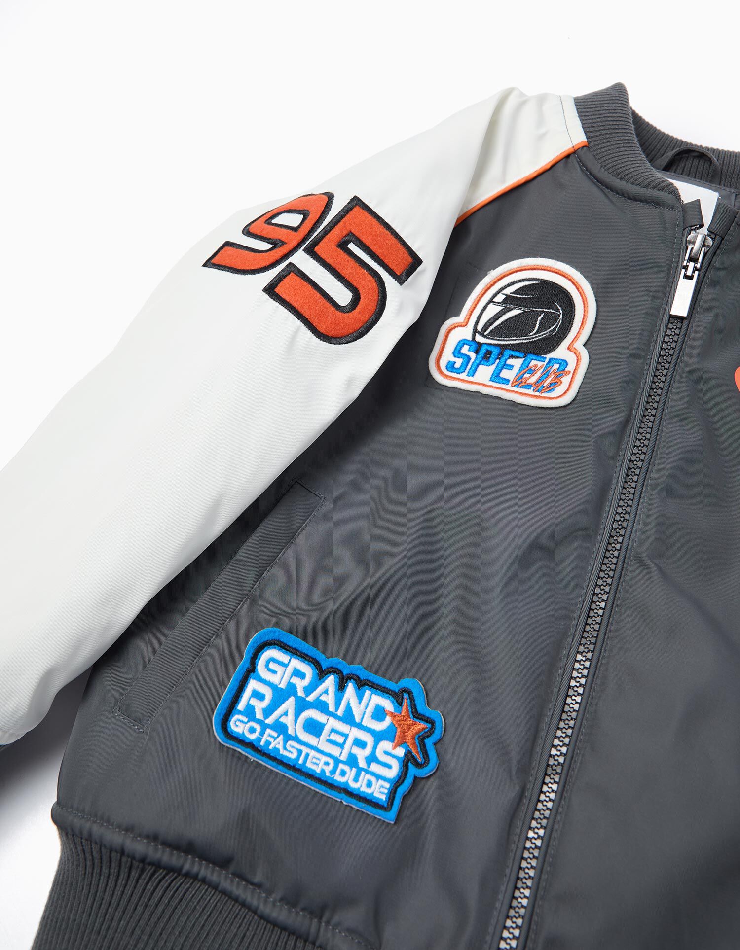 Comprar Online Casaco Bomber, Menino, Cinzento Escuro