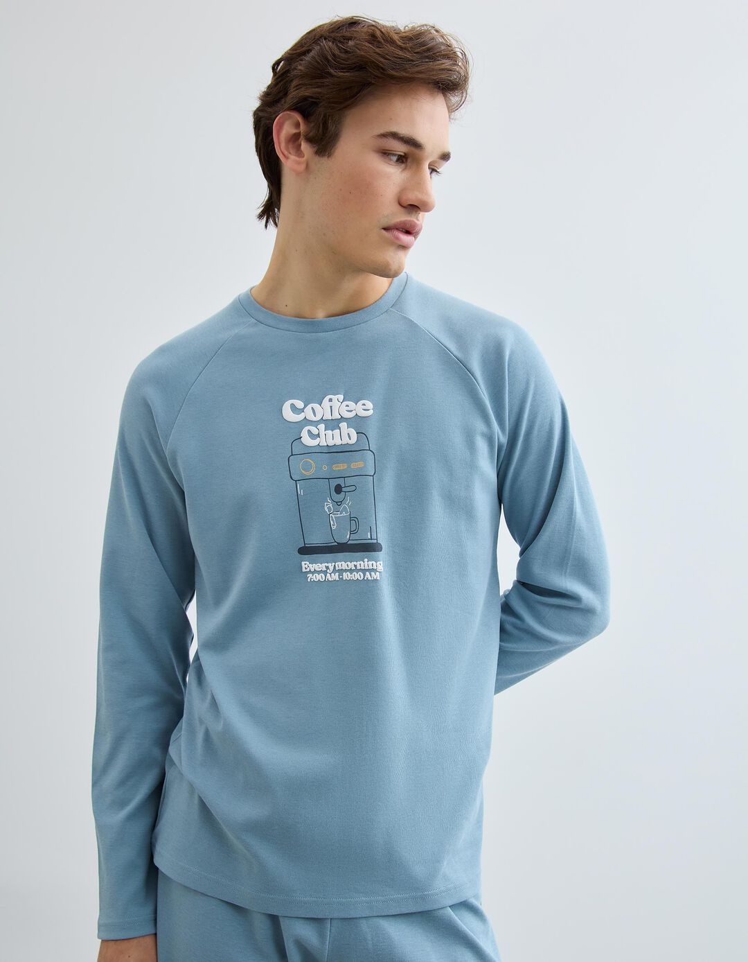 Pijama, Homem, Cinzento