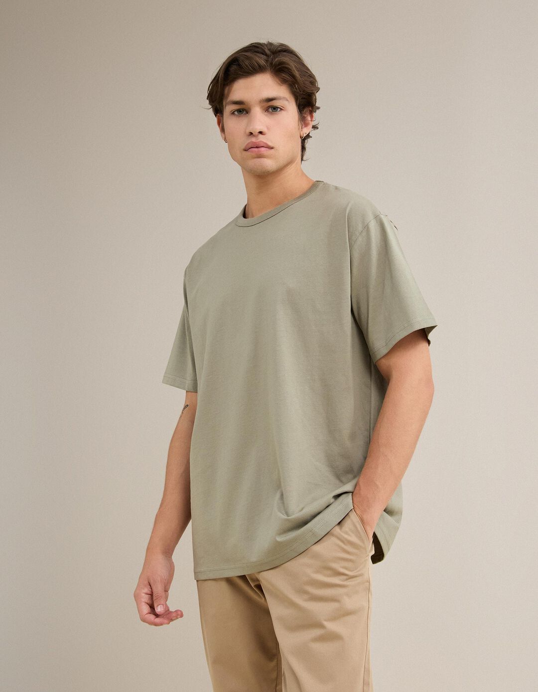 T-shirt Jersey, Homem, Verde Escuro