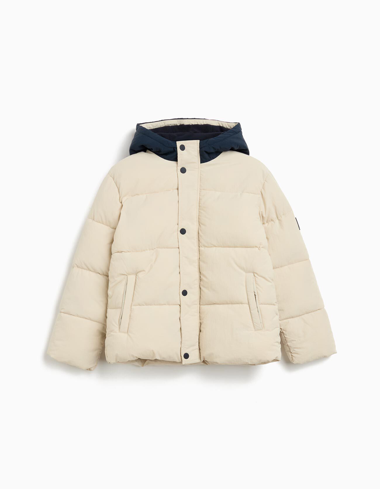 Comprar Online Casaco Acolchoado com Capuz, Menino, Bege