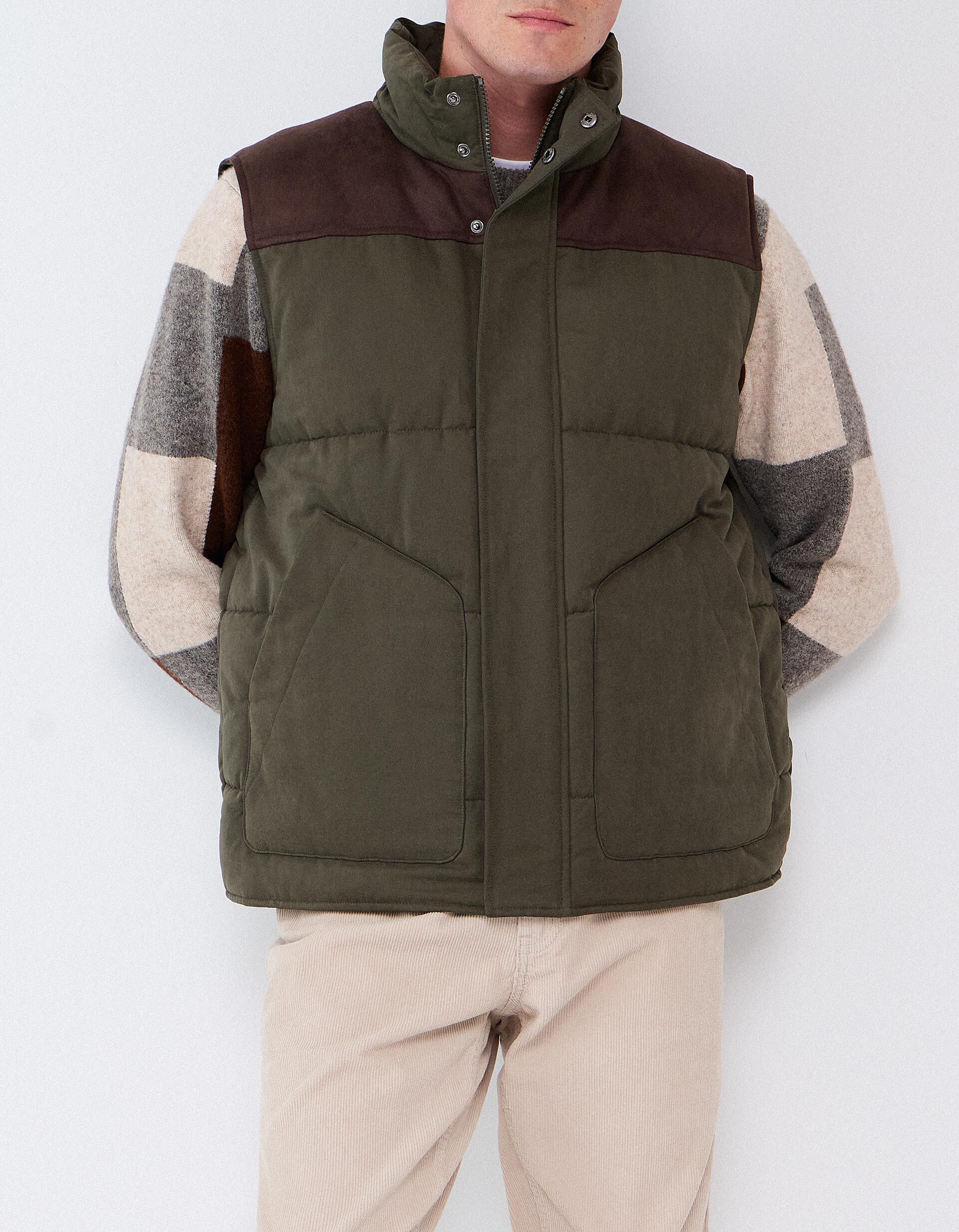 Comprar Online Colete Acolchoado, Homem, Verde Escuro