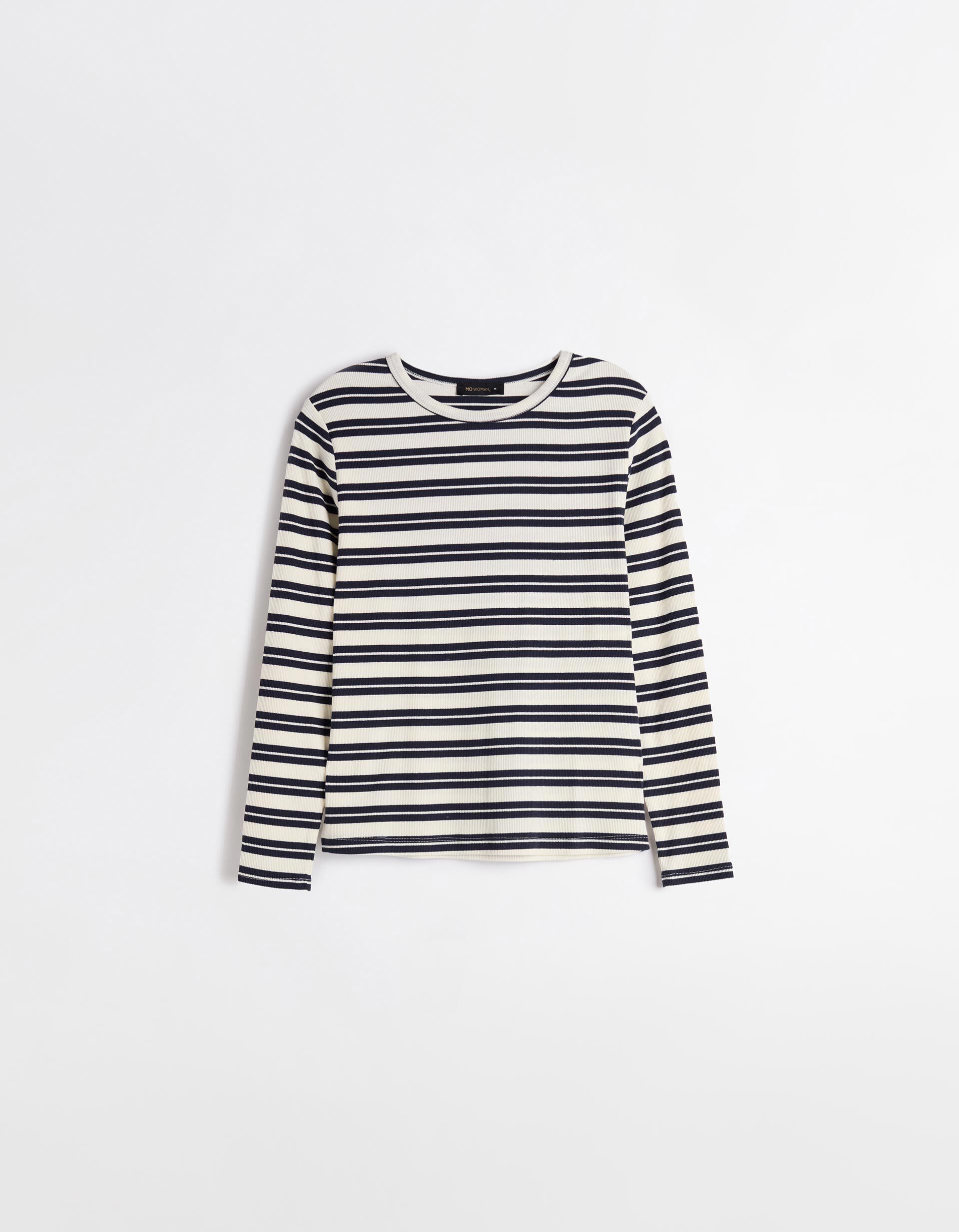 Comprar Online Camisola Riscas, Mulher, Azul Escuro