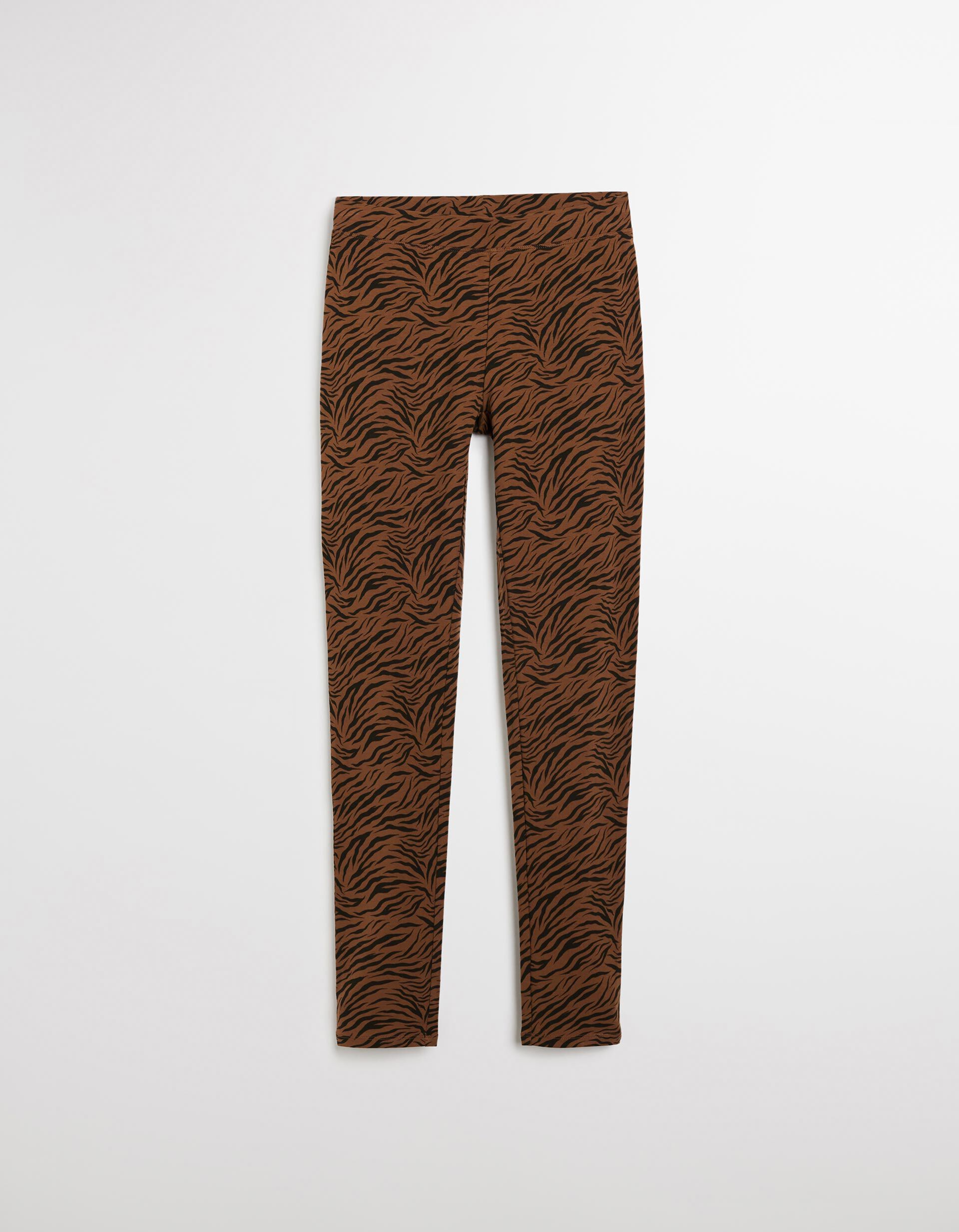 Comprar Online Leggings Estampados, Mulher, Castanho Escuro