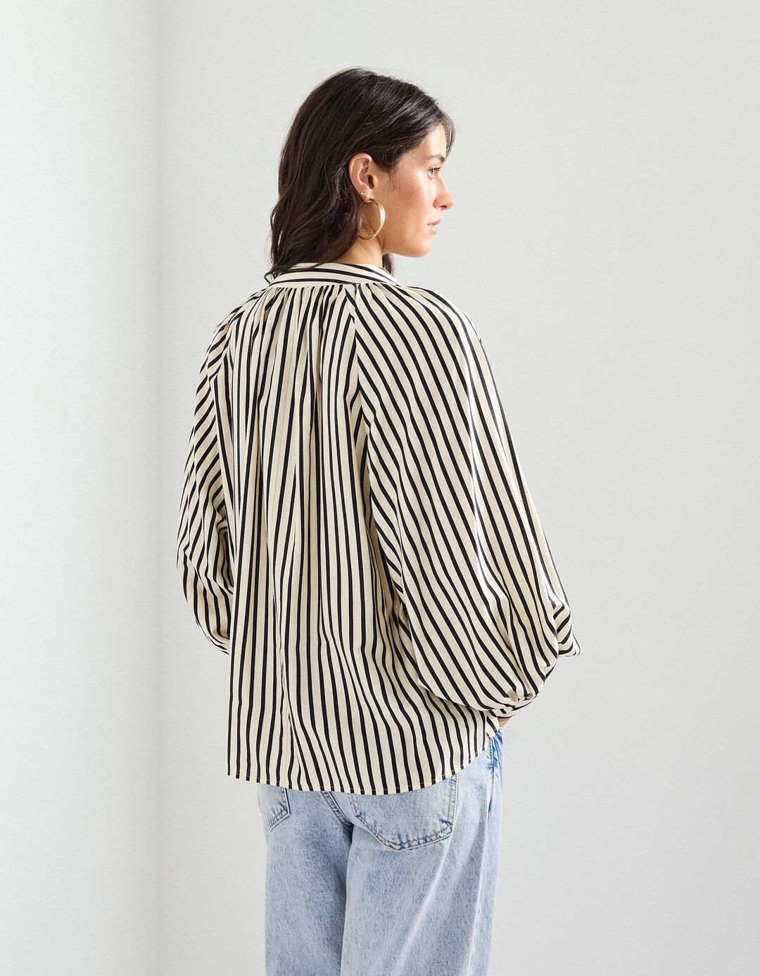 Blusa Riscas, Mulher, Branco