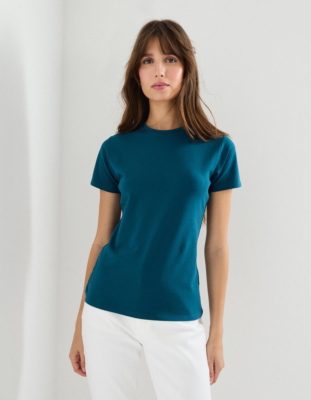 T-shirt, Mulher, Azul Escuro