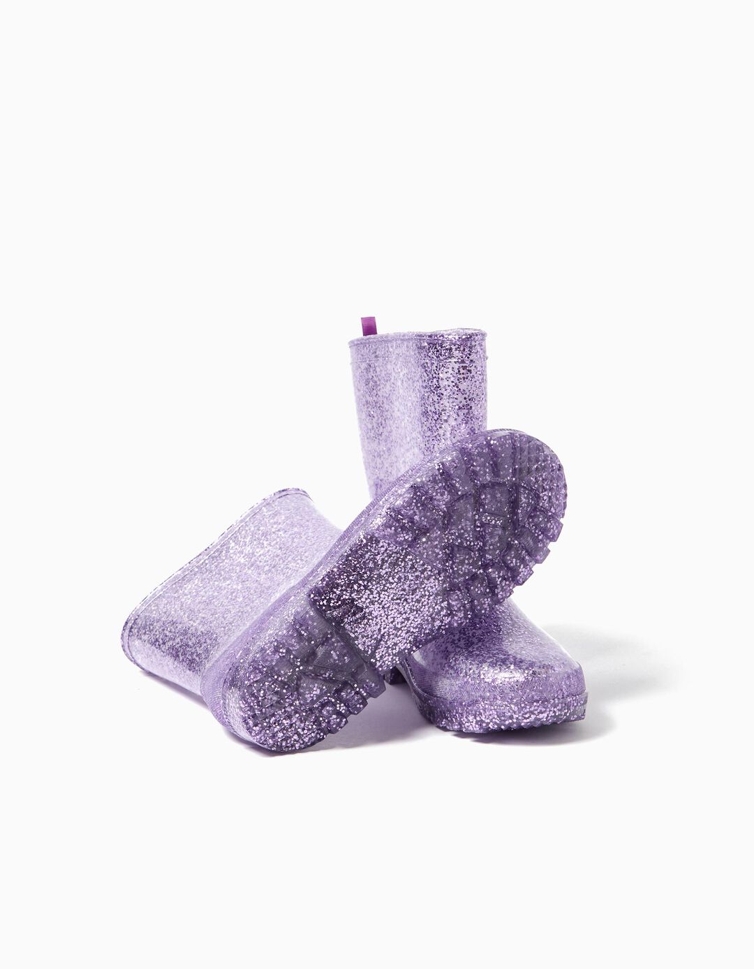 Galochas Glitter, Menina, Roxo Claro