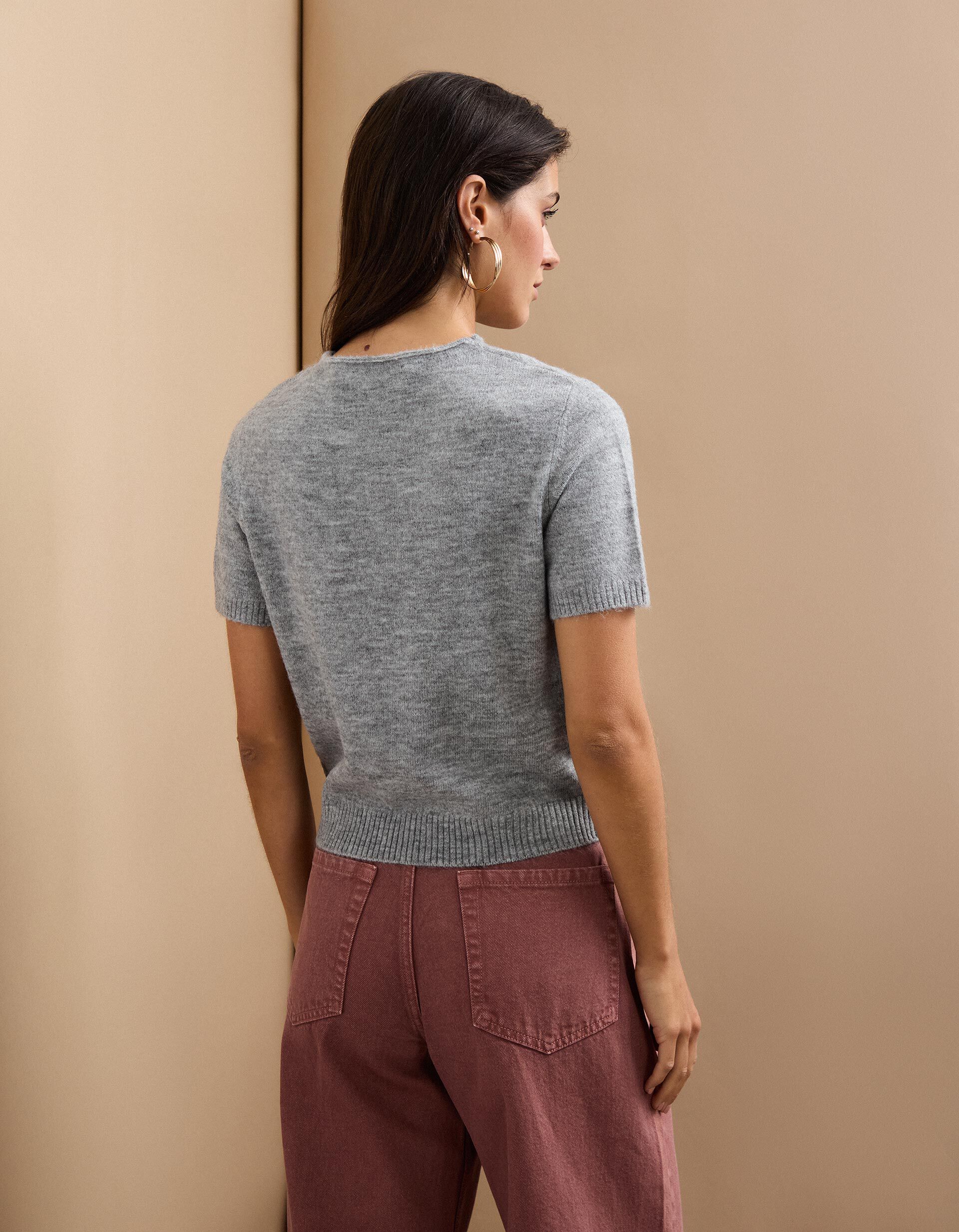 Comprar Online T-shirt, Mulher, Cinzento