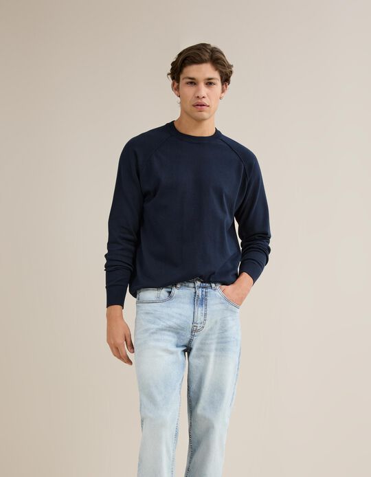Comprar Online Camisola De Malha, Homem, Azul Escuro