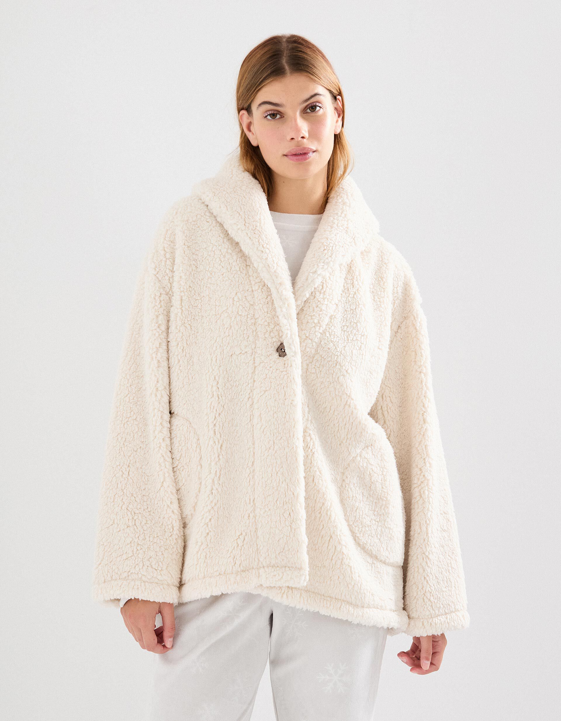 Comprar Online Casaco Sherpa, Mulher, Cru