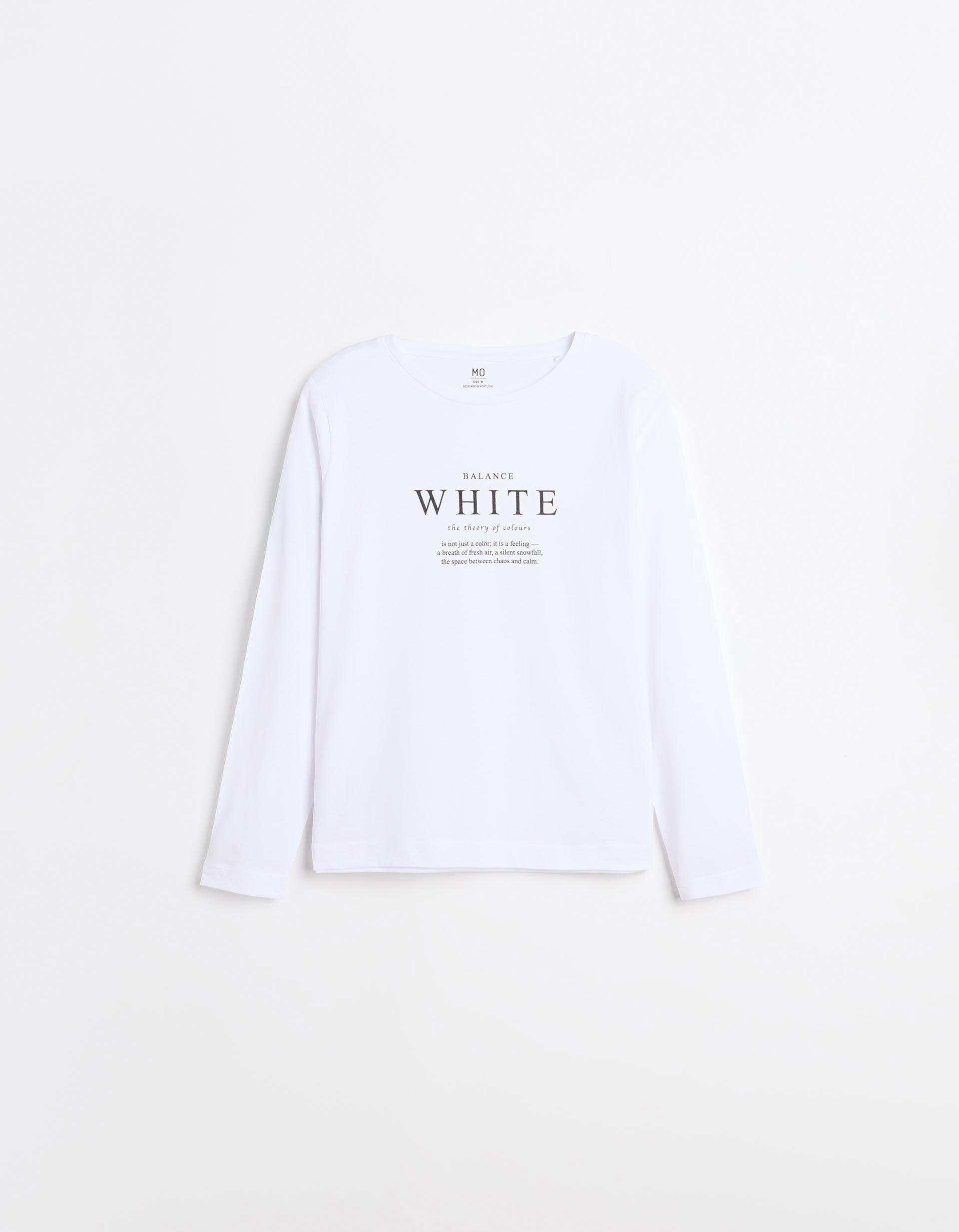 Comprar Online T-shirt Manga Comprida, Mulher, Branco