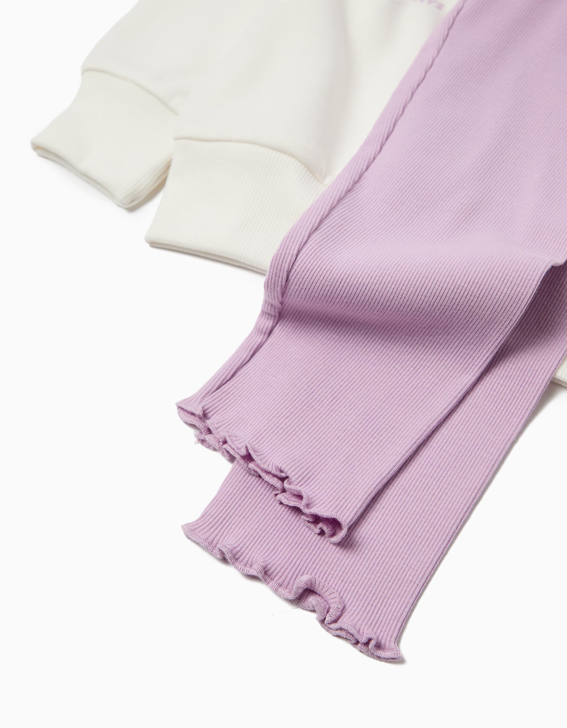 Comprar Online Conjunto Sweatshirt e Leggings, Menina, Branco