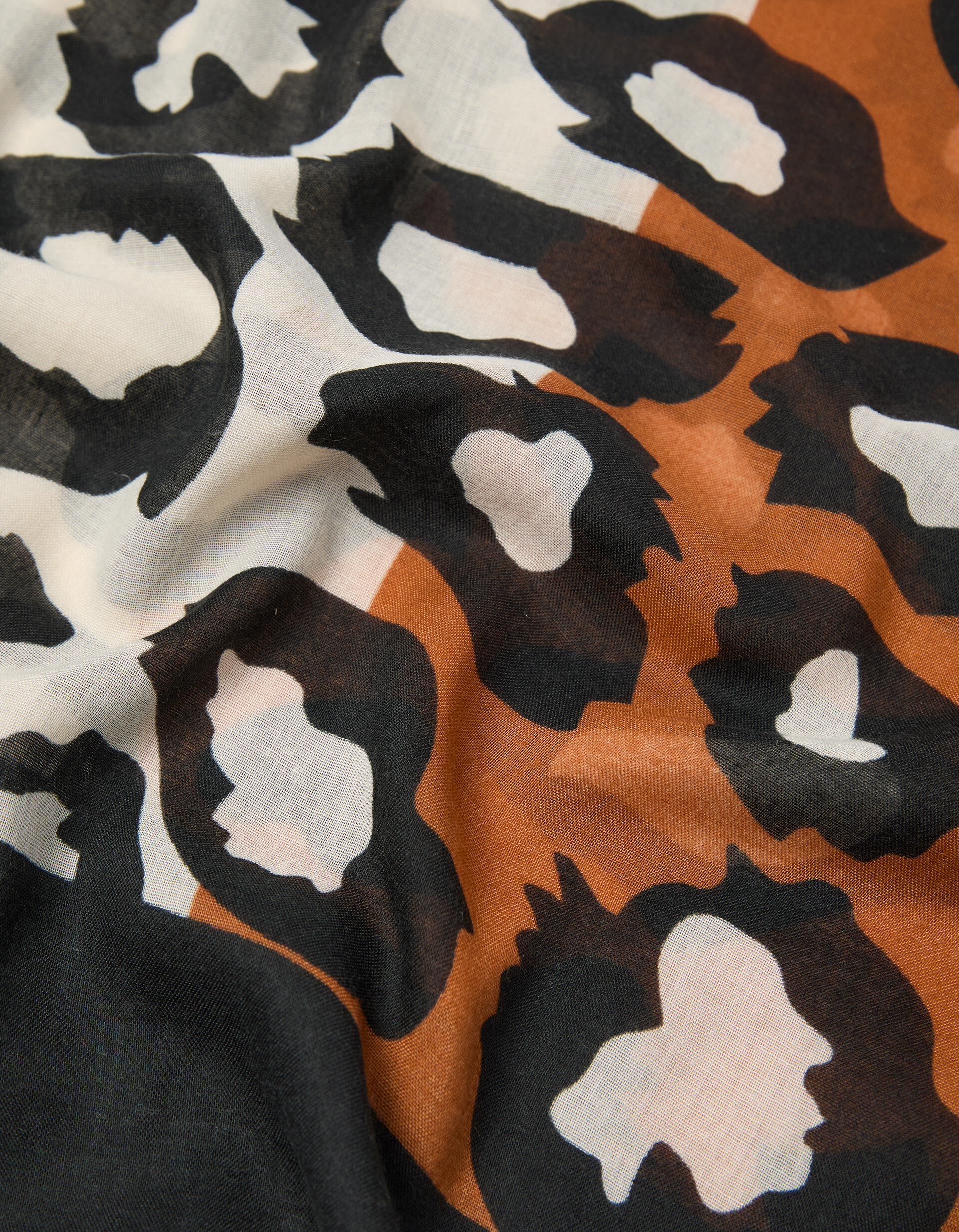 Comprar Online Len&ccedil;o Animal Print, Mulher, Castanho