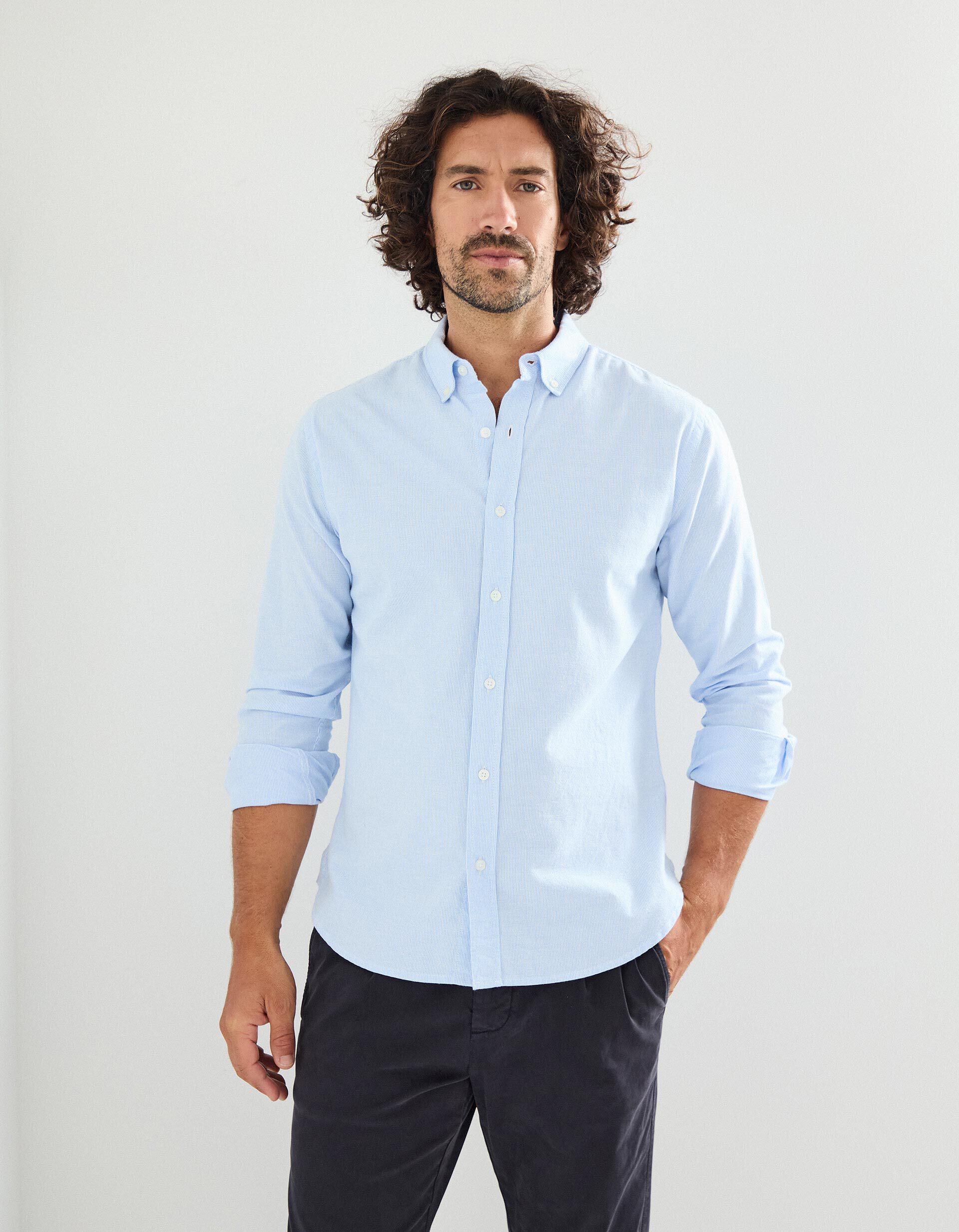 Comprar Online Camisa 'Slim Fit', Homem, Azul Claro